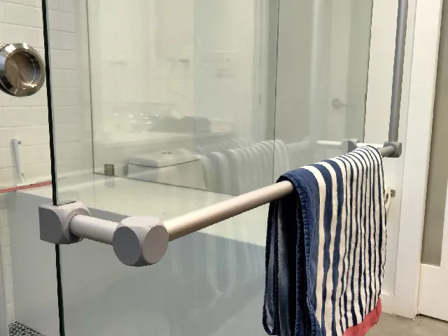 Towel Holder for sliding glass bath door