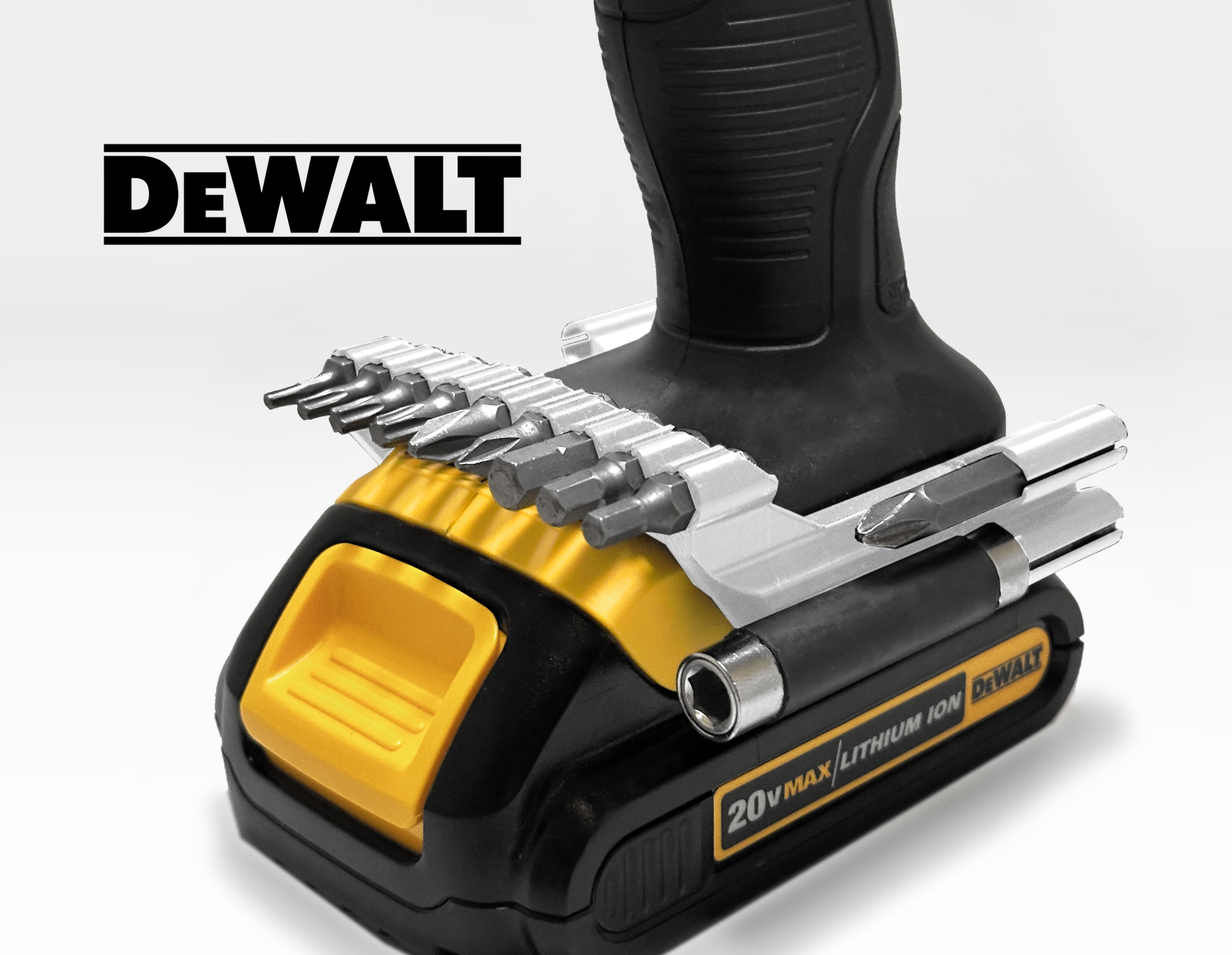 The Bit Holder | DeWalt 20v Cordless Impact Driver/Drill w/o Speed Mode | First Order Retrievability inspired by Adam Savage