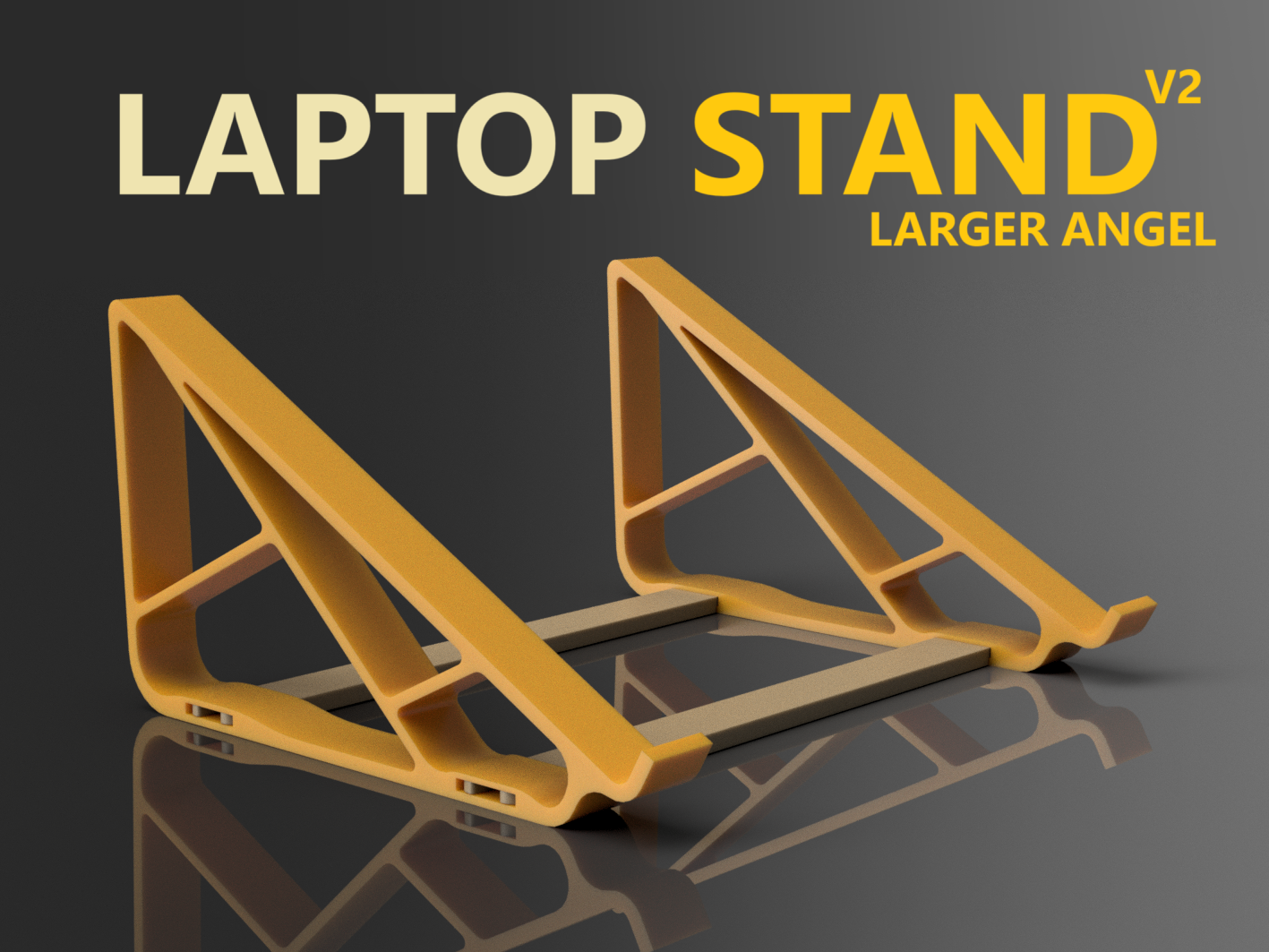 Solputer Strand Laptop Stand by Tomba | Download free STL model | Printables.com