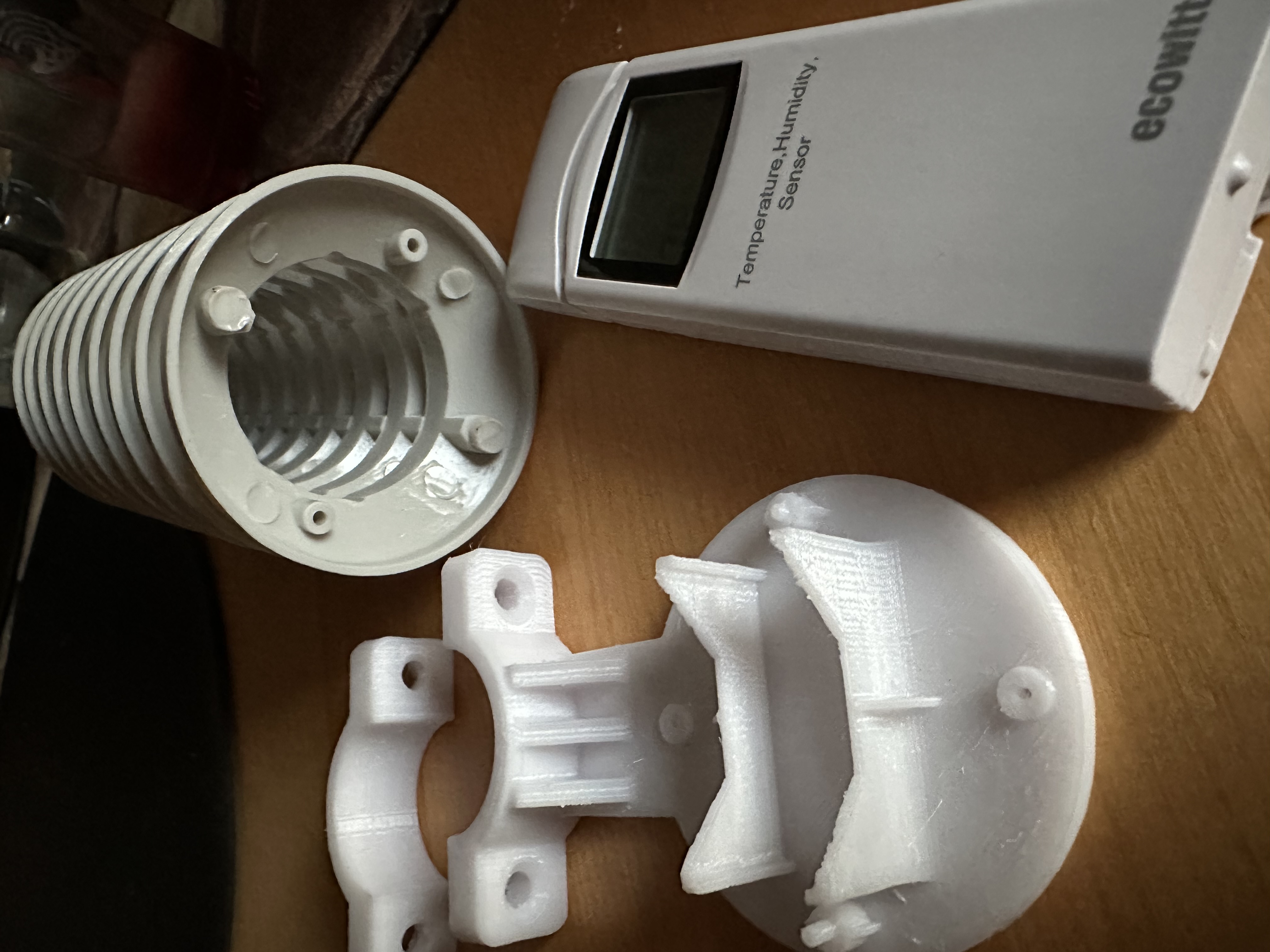 Ecowitt sensor & thermal shield support