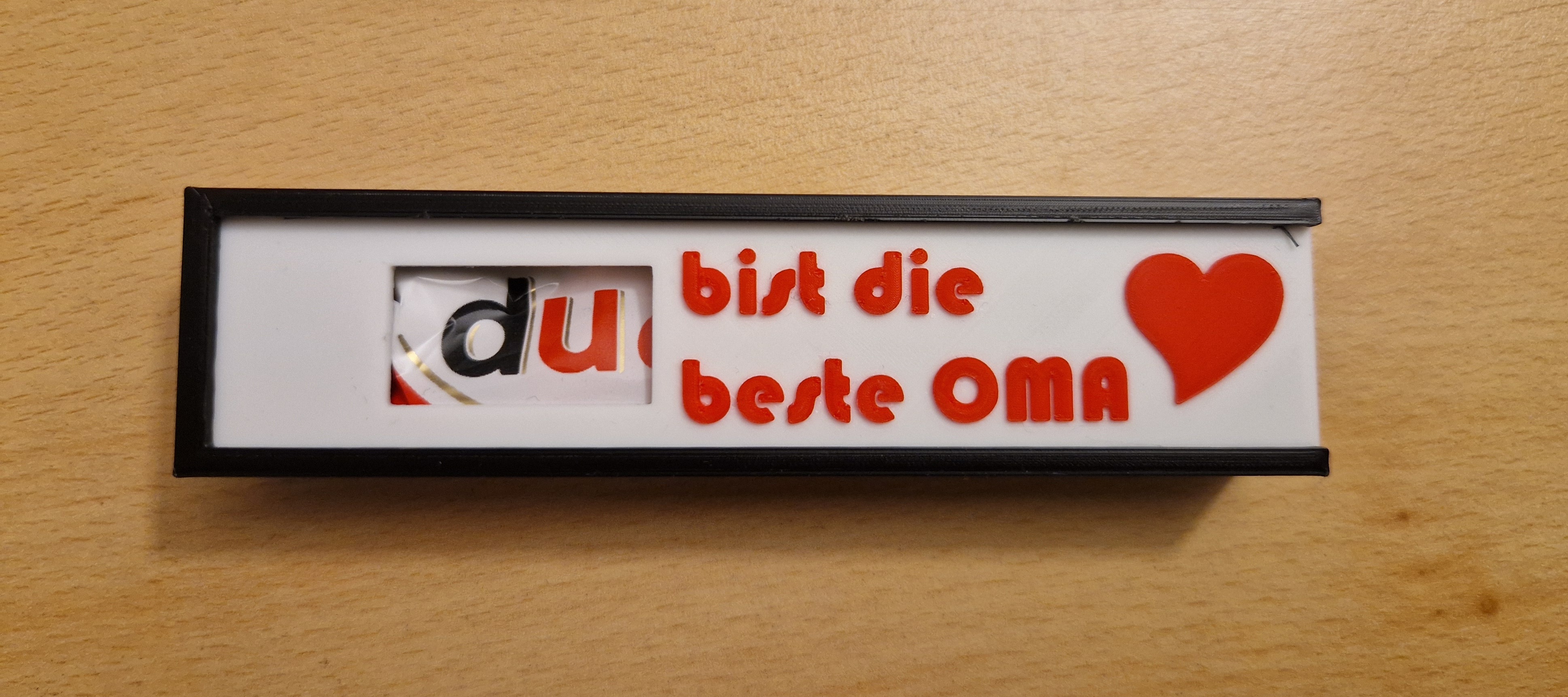 Deckel für Duplo Box : Du bist die beste Oma