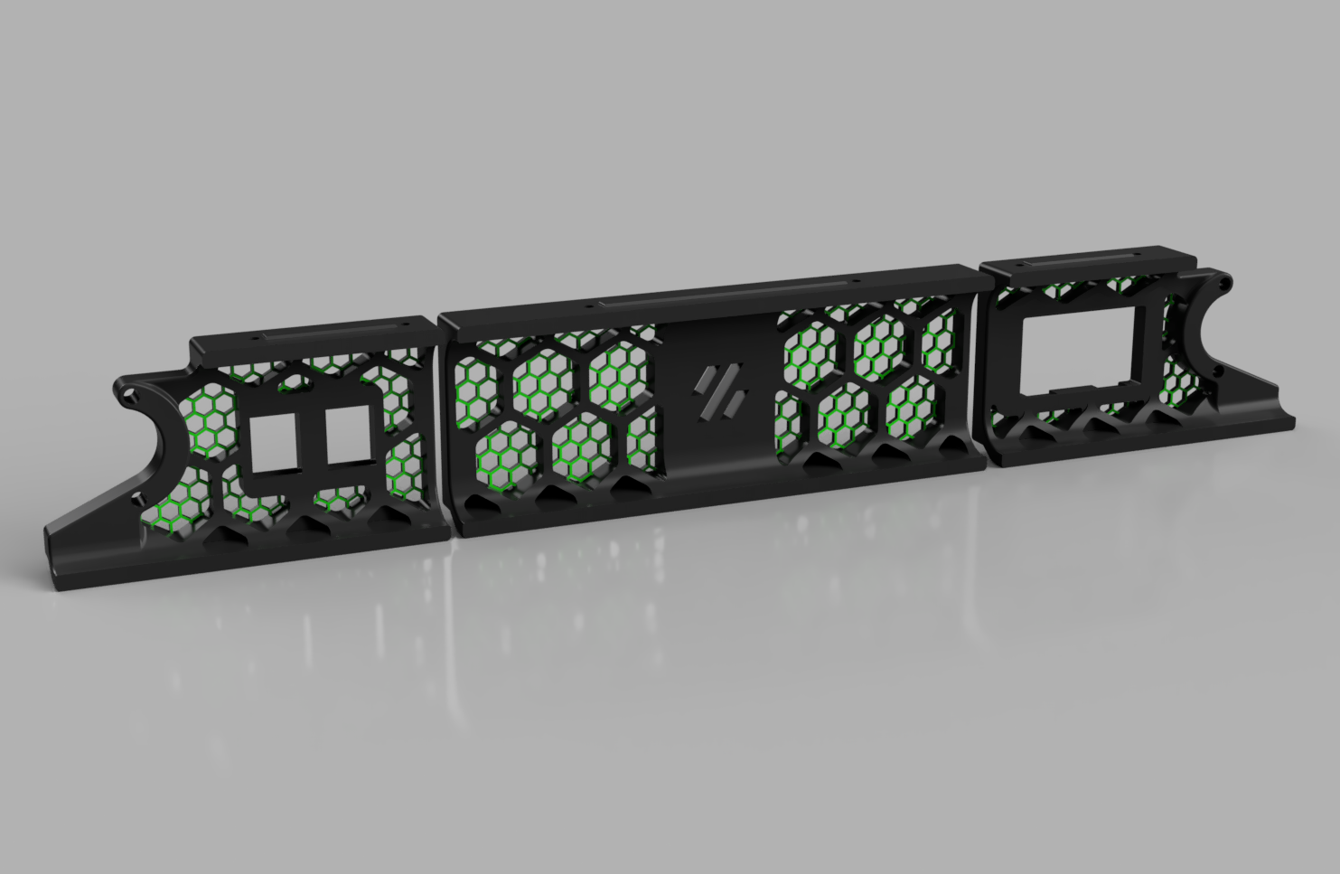 Voron 2.4 350mm Rear Skirts with Hex Infill