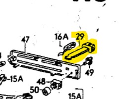 Hebel Heizung Bedienelement Passat B2 OEM 321 819 129 C — miniatura 2