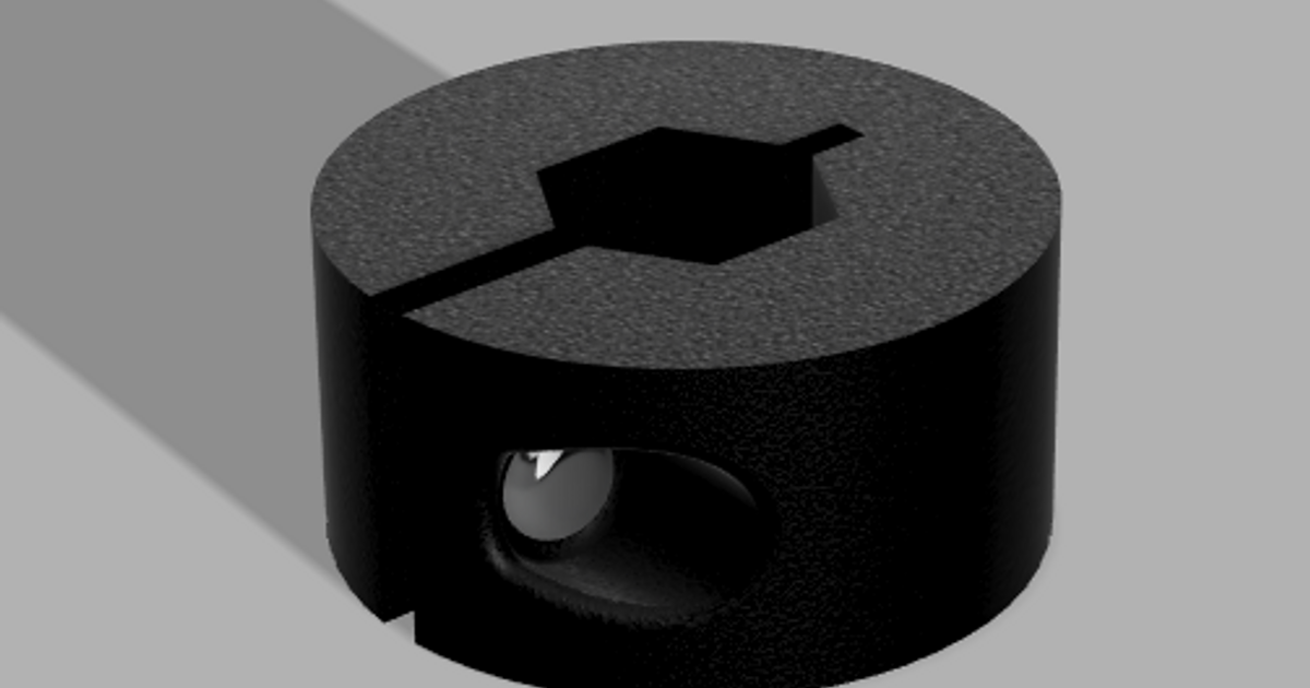 1/2in hex axle holder by Black Unicorns 5135 Download free STL model