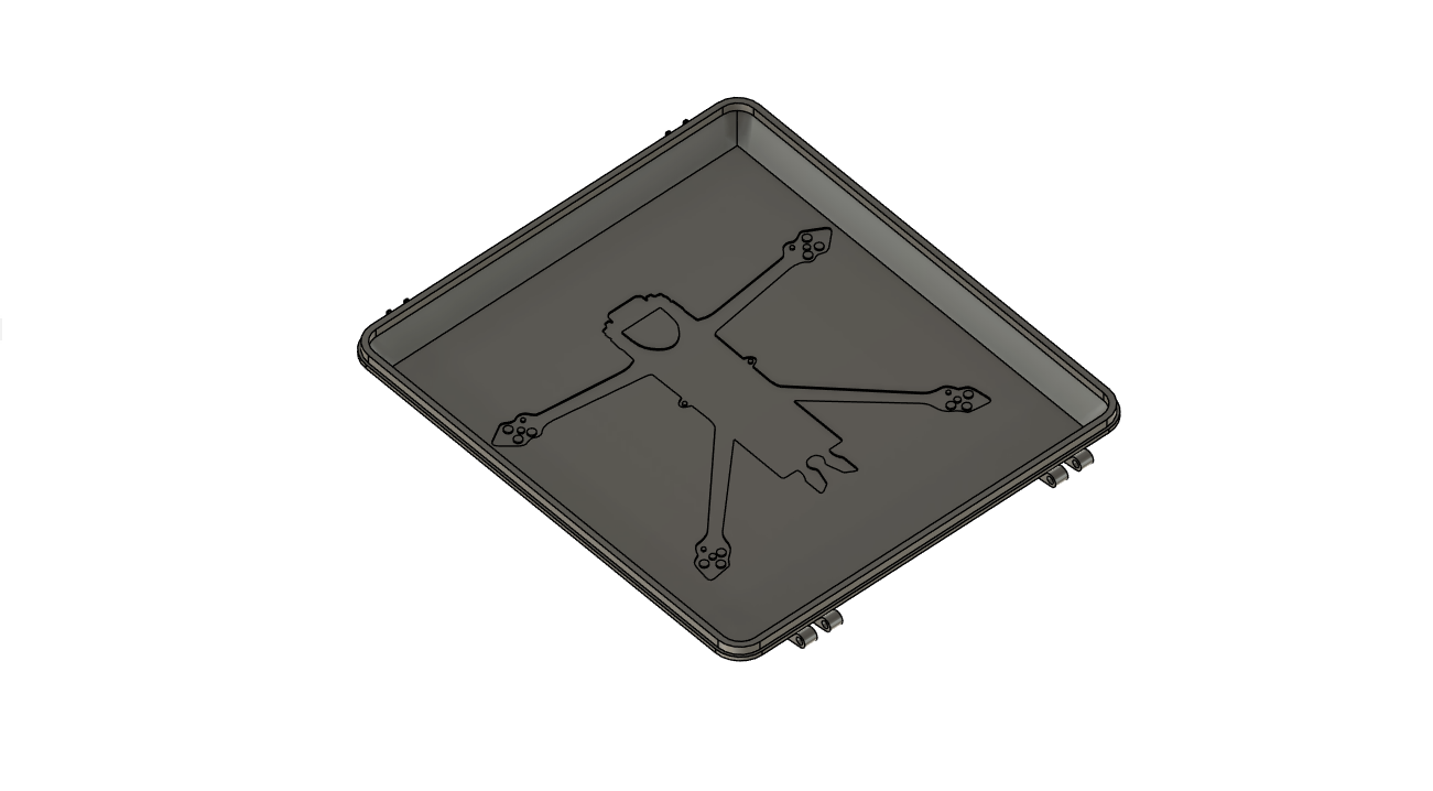 Miniatura 4 do modelo 3D 4" Long range FPV drone case