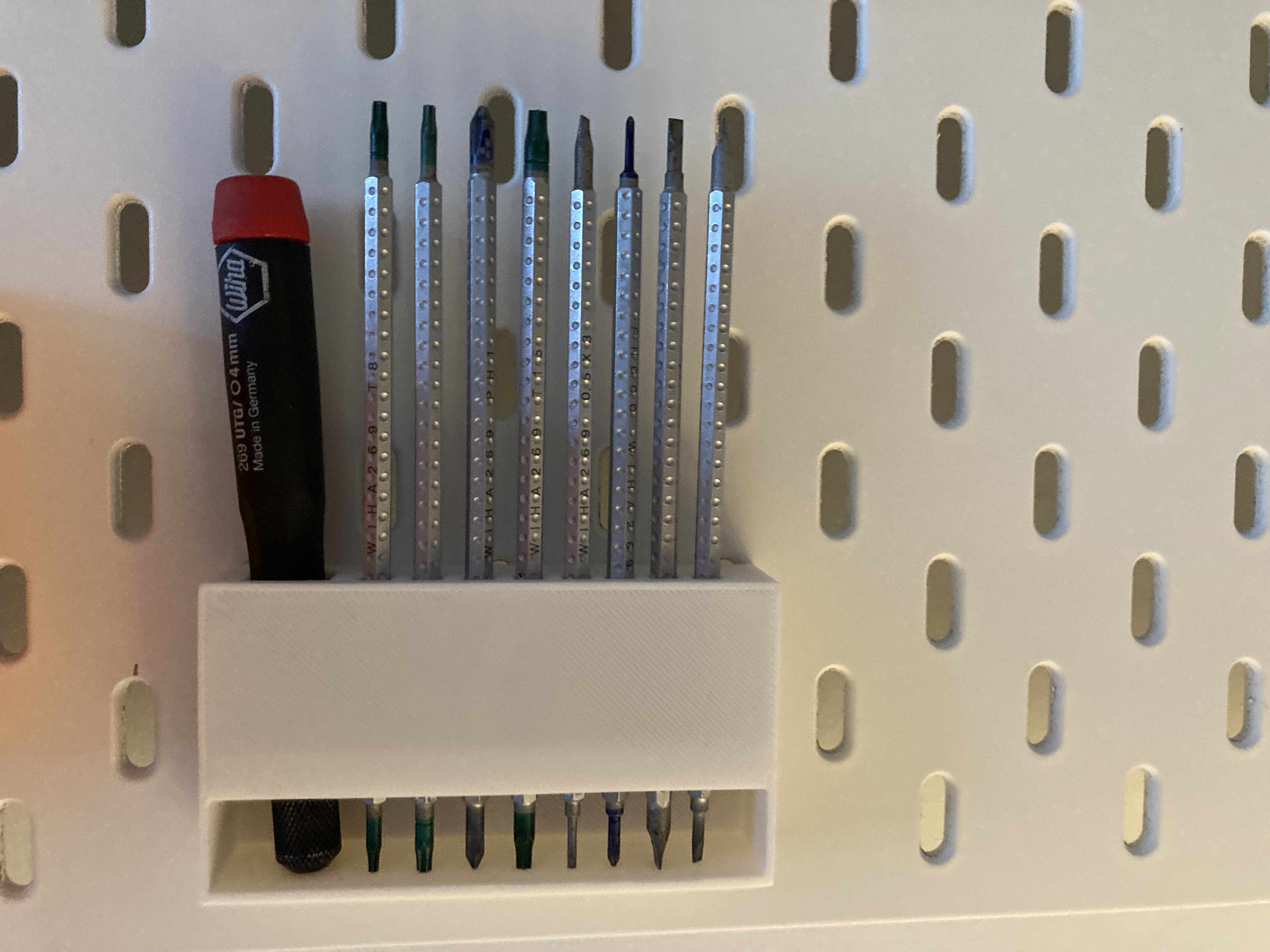 Skadis holder for Wiha blade set 269 / 4mm, 8 or 10 blades
