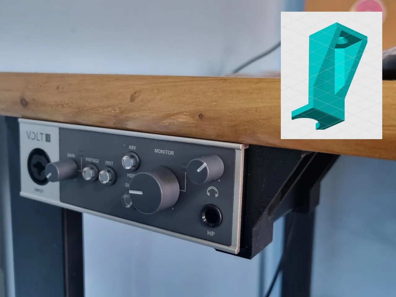Volt 1 (or 2) Desk Mount by Dzefr1 | Download free STL model ...