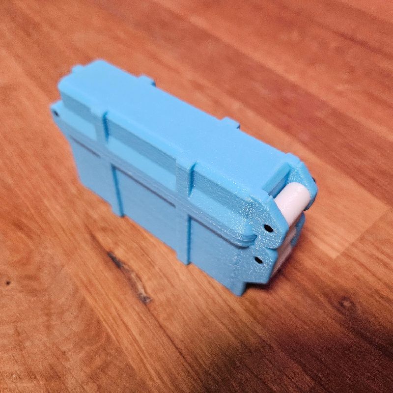 高精度3Dプリント　自動車用　スプレー型スタッシュケース　ブルー Fujifilm NP-W126s battery case rugged box by SuperWilli | Download