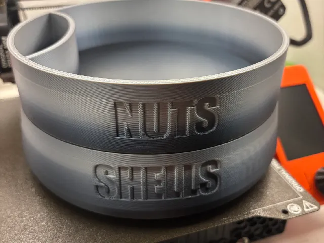 Nuts, Peanuts, Pistachios sorting bowl