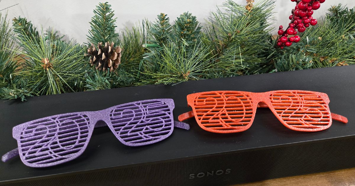 2025 Party Glasses New Years by theory Download free STL model