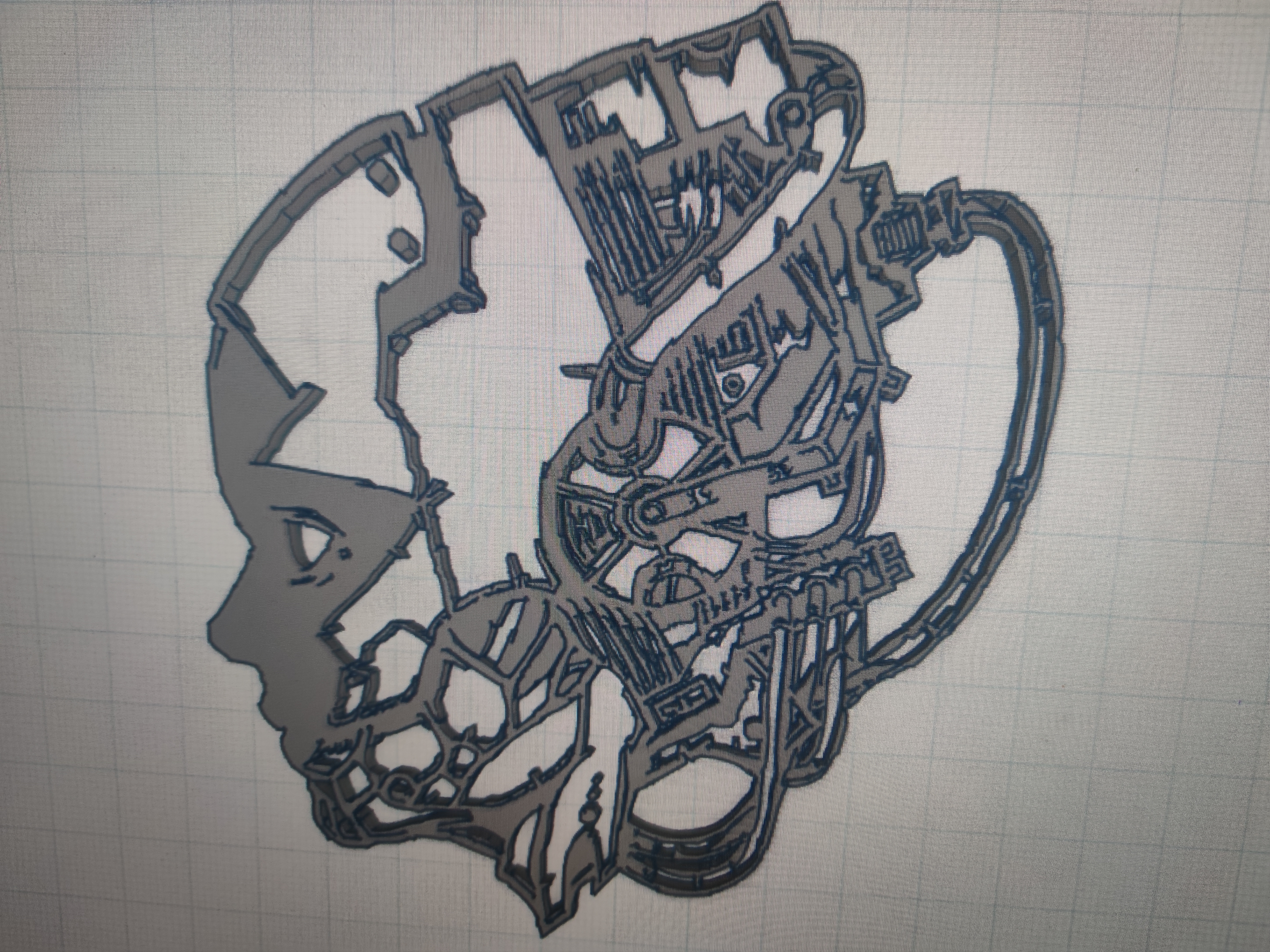 Cyborg stencil