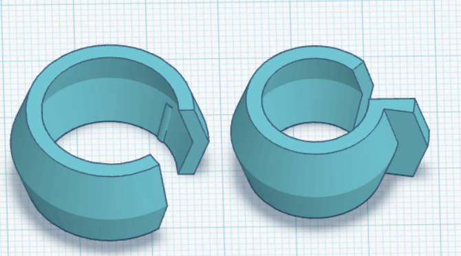 Cable Organizer - stays closed 3D model thumbnail