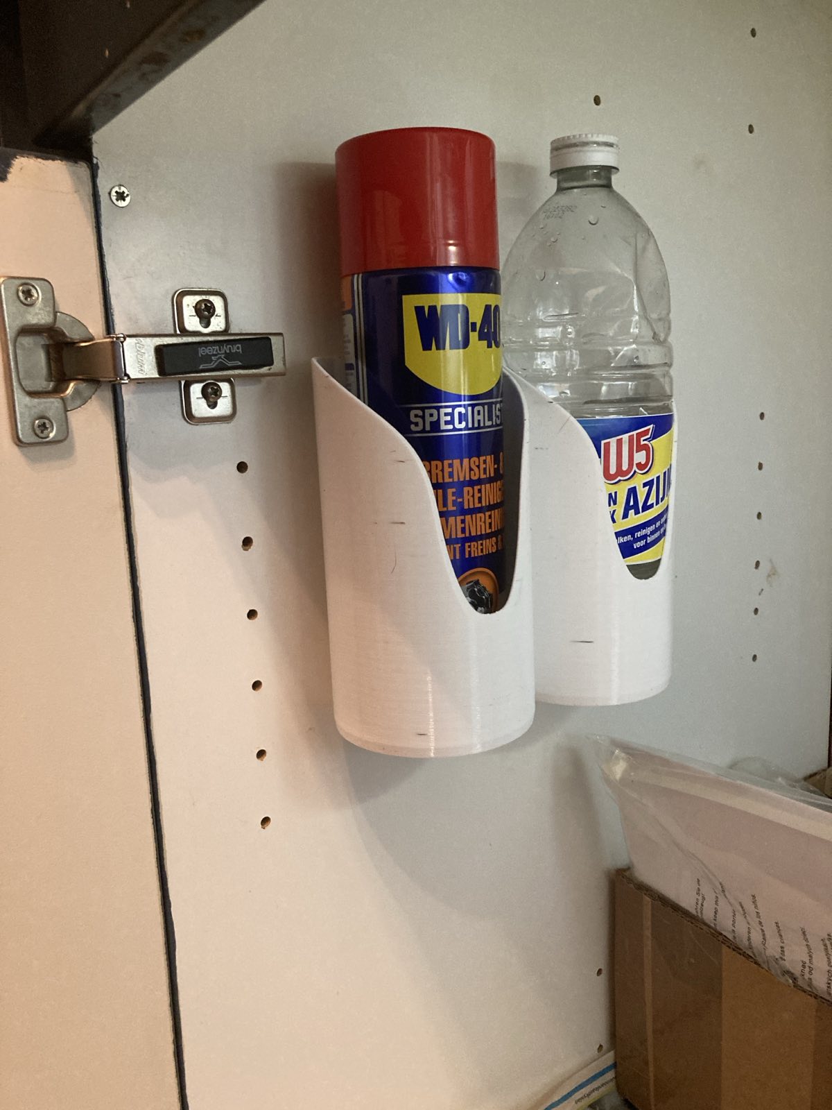 Garbage bag roll holder (holds other things too!)
