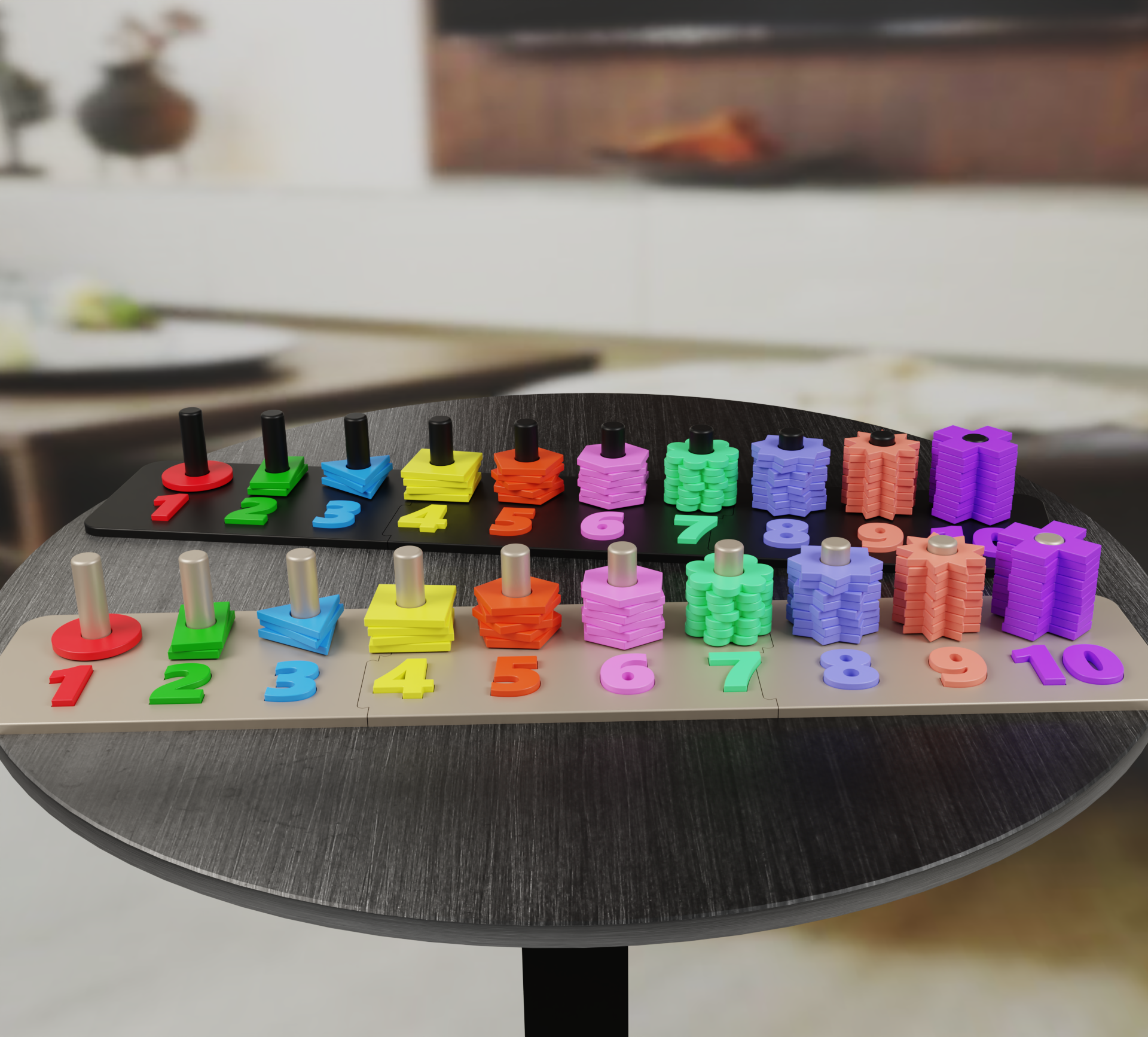 Educational Number and Shape Puzzle for kids