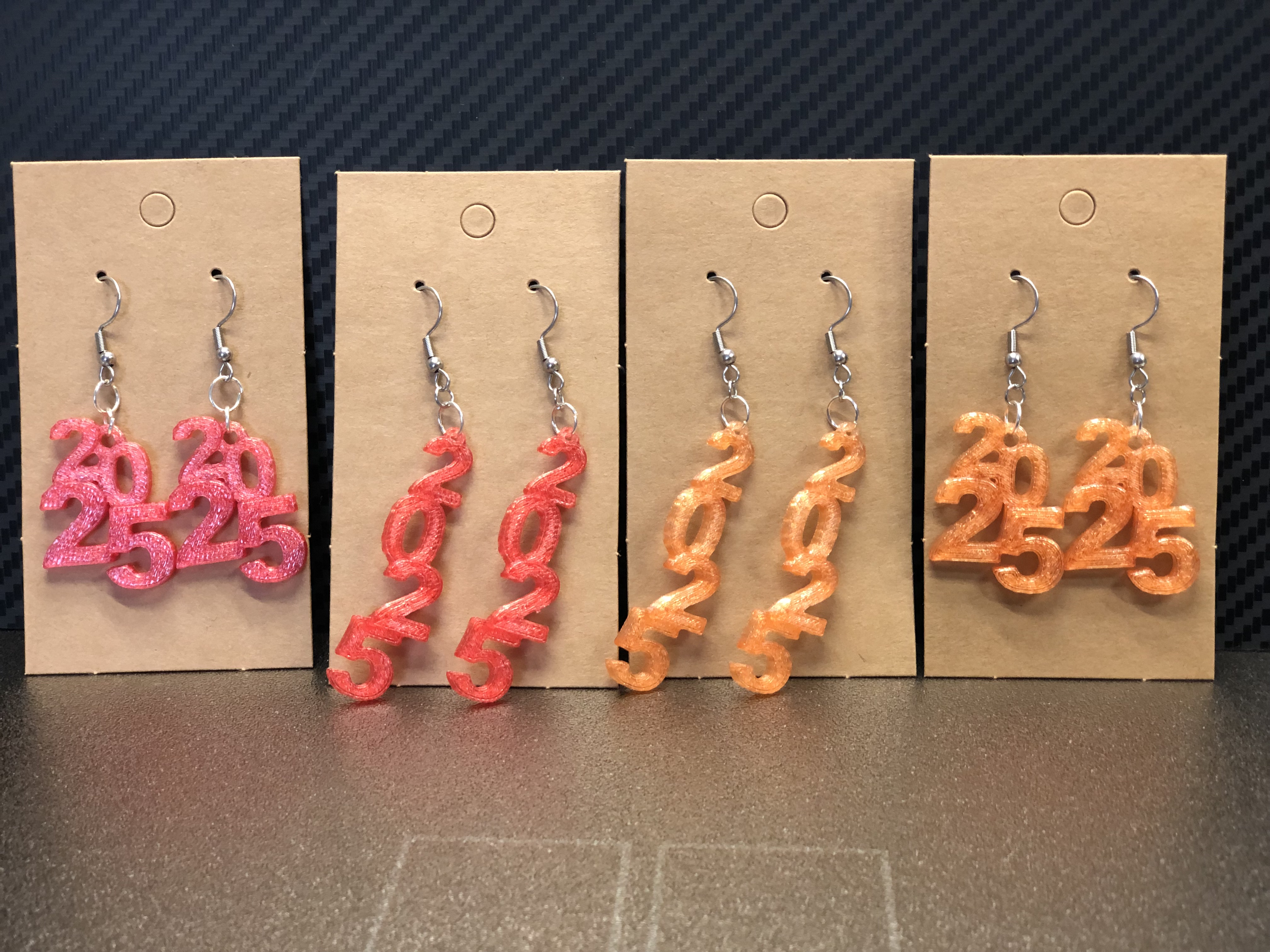 2025 new year earrings