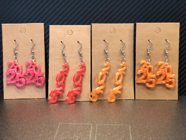 2025 new year earrings