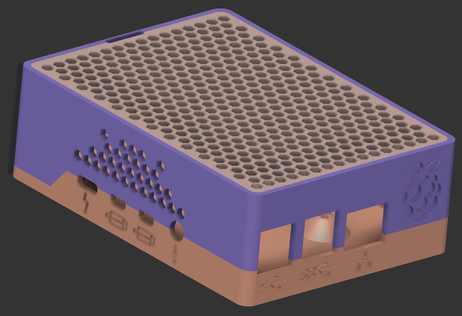 Raspberry Pi 4 Hex-Case