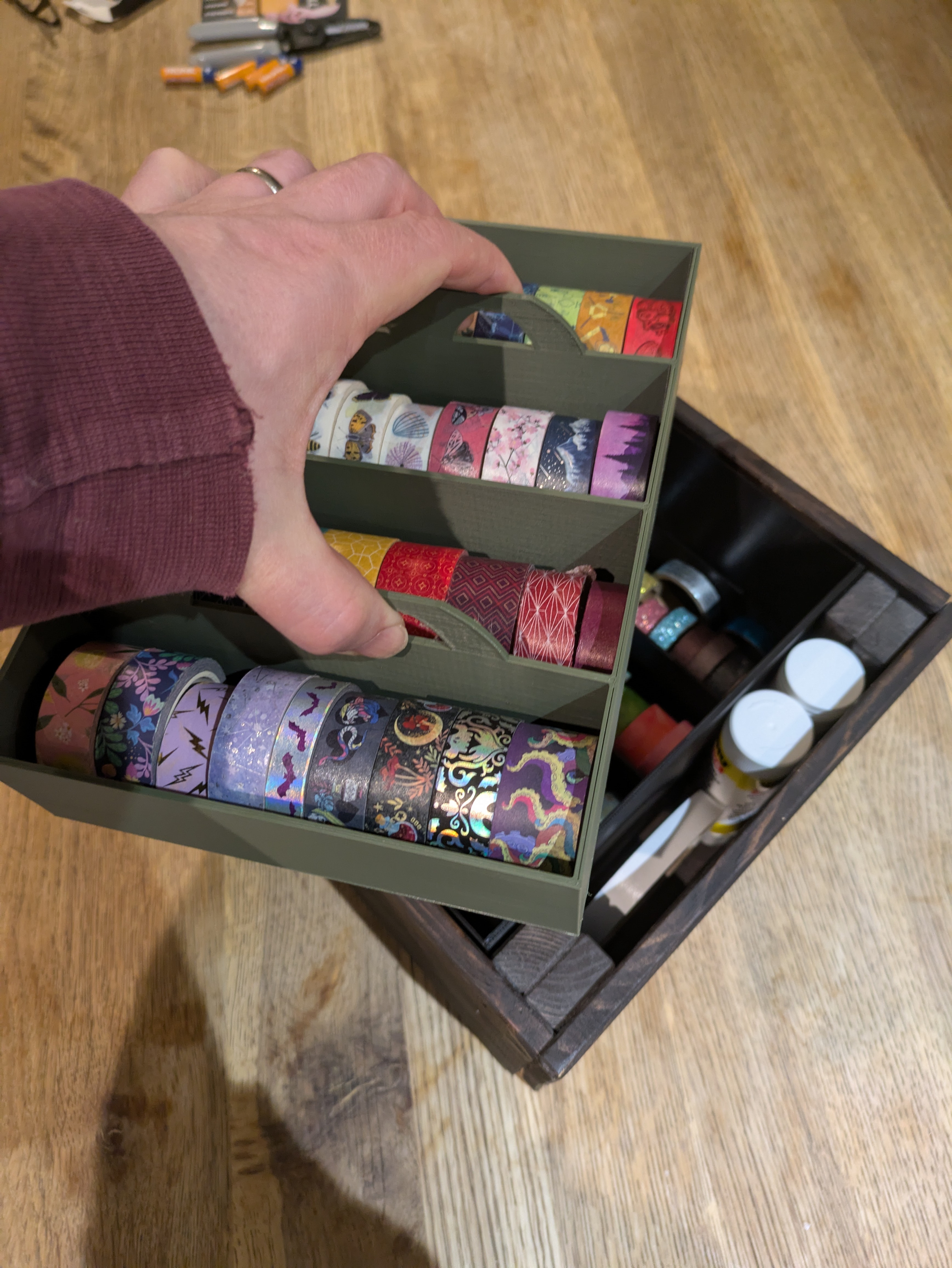 Washi Tape Storage Crate, standalone or for in storage box.