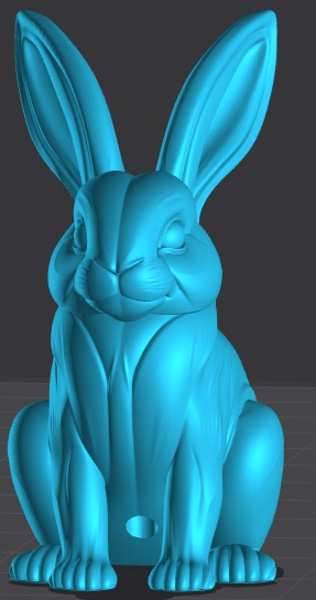 Conejo de pascua para colocar en palillo de dientes