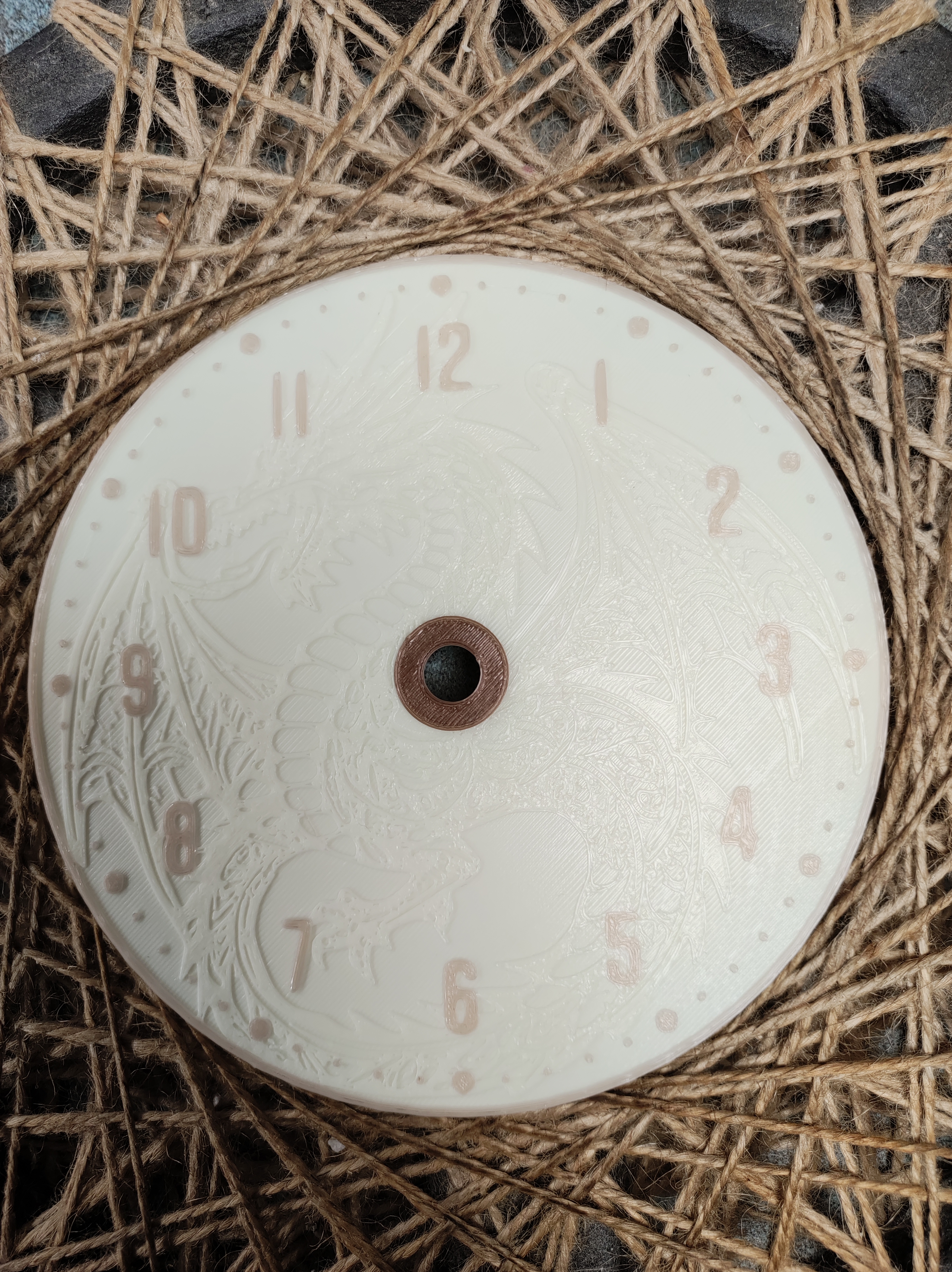 Miniatura 20 do modelo 3D Dragon clock faces (clock dials)