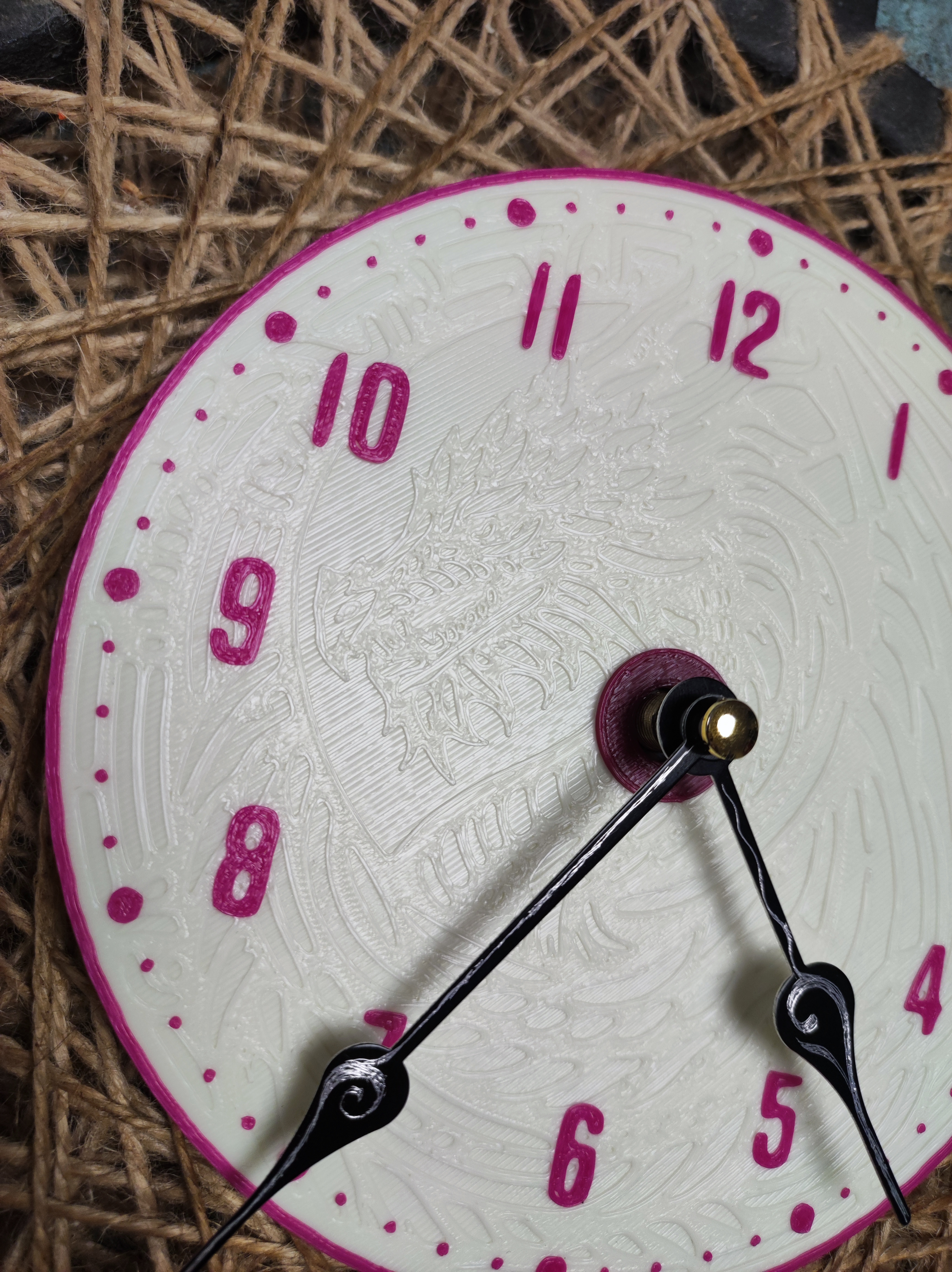 Miniatura 23 do modelo 3D Dragon clock faces (clock dials)