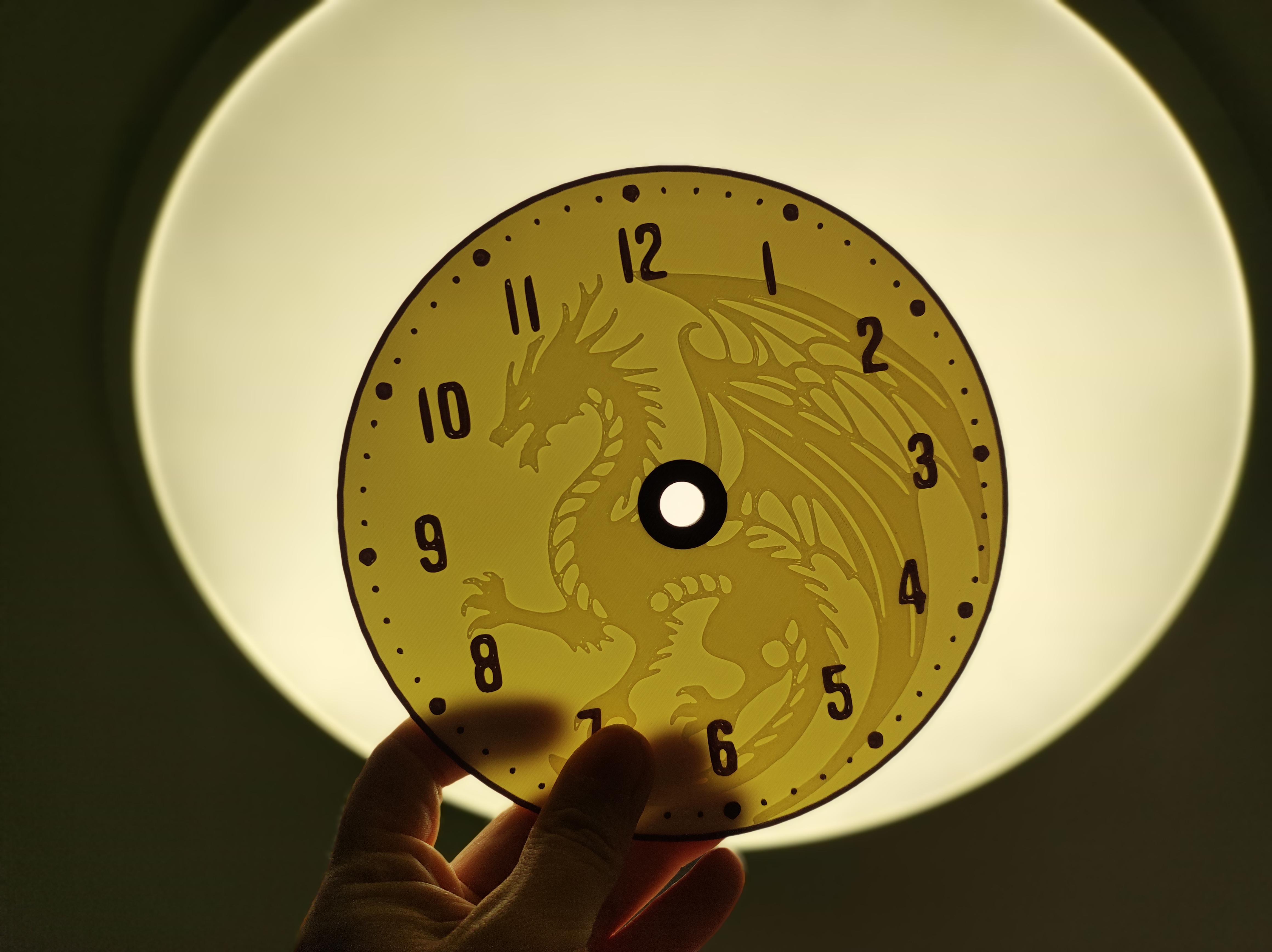 Miniatura 16 do modelo 3D Dragon clock faces (clock dials)