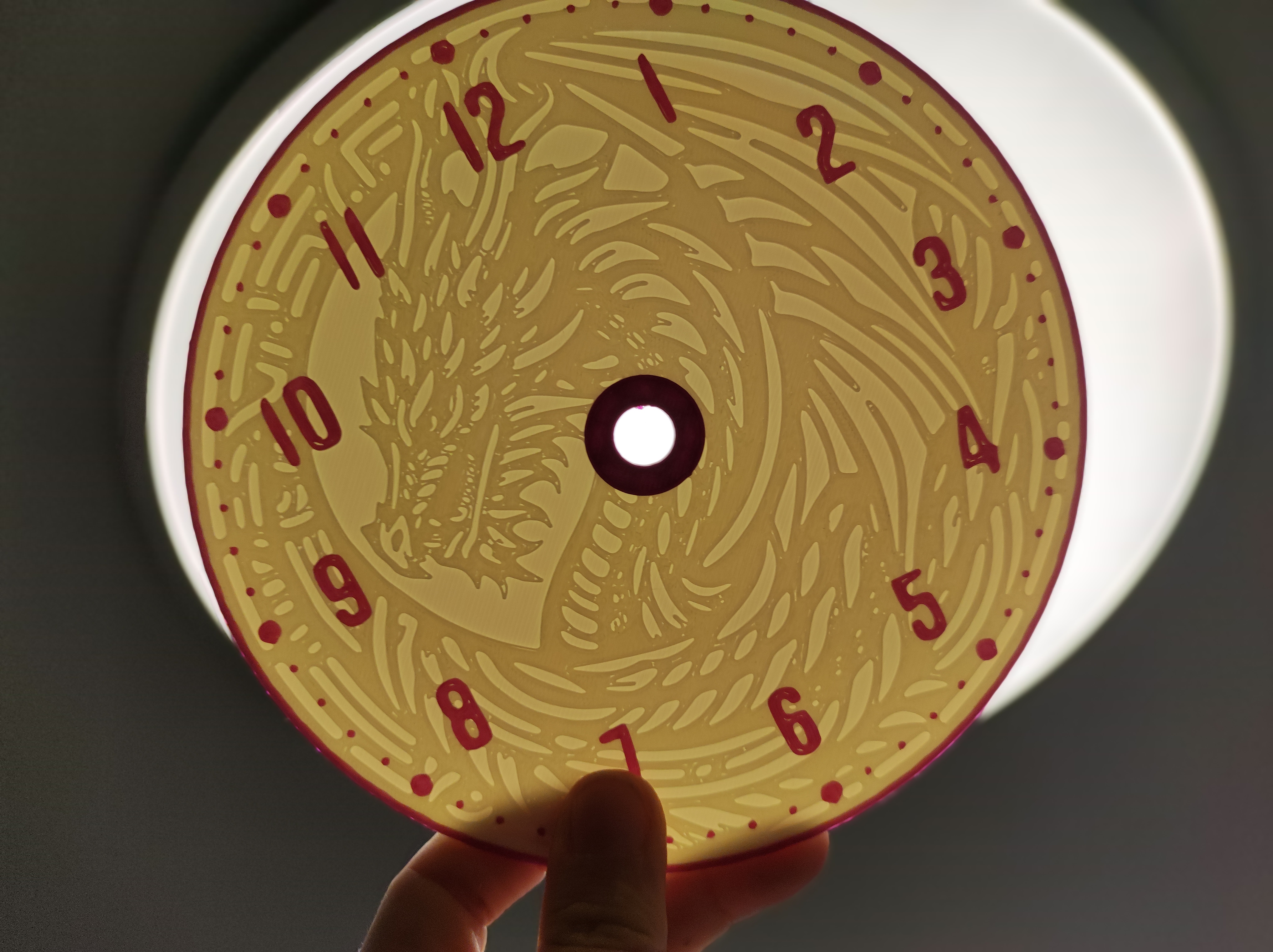 Miniatura 13 do modelo 3D Dragon clock faces (clock dials)