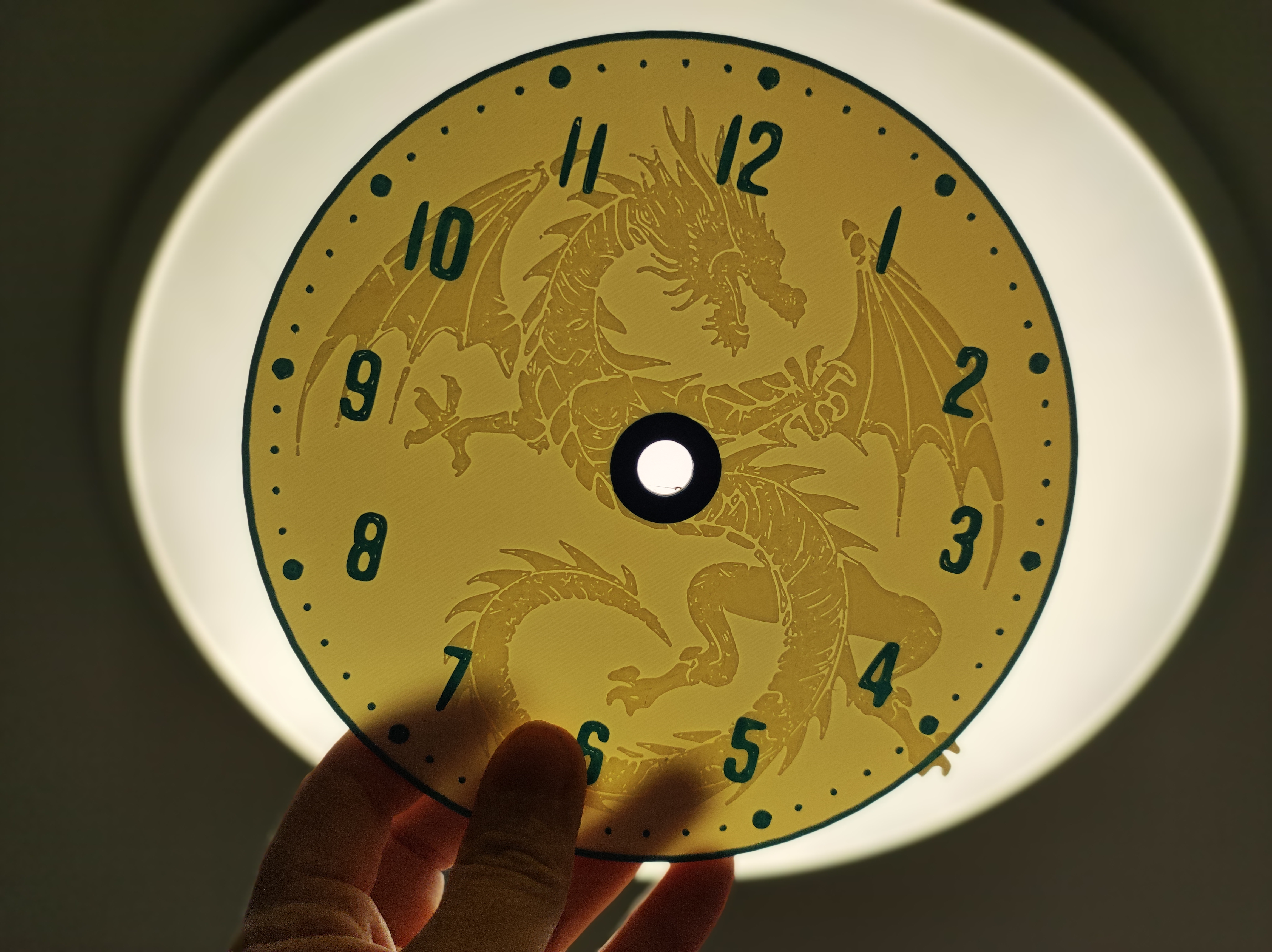 Miniatura 15 do modelo 3D Dragon clock faces (clock dials)