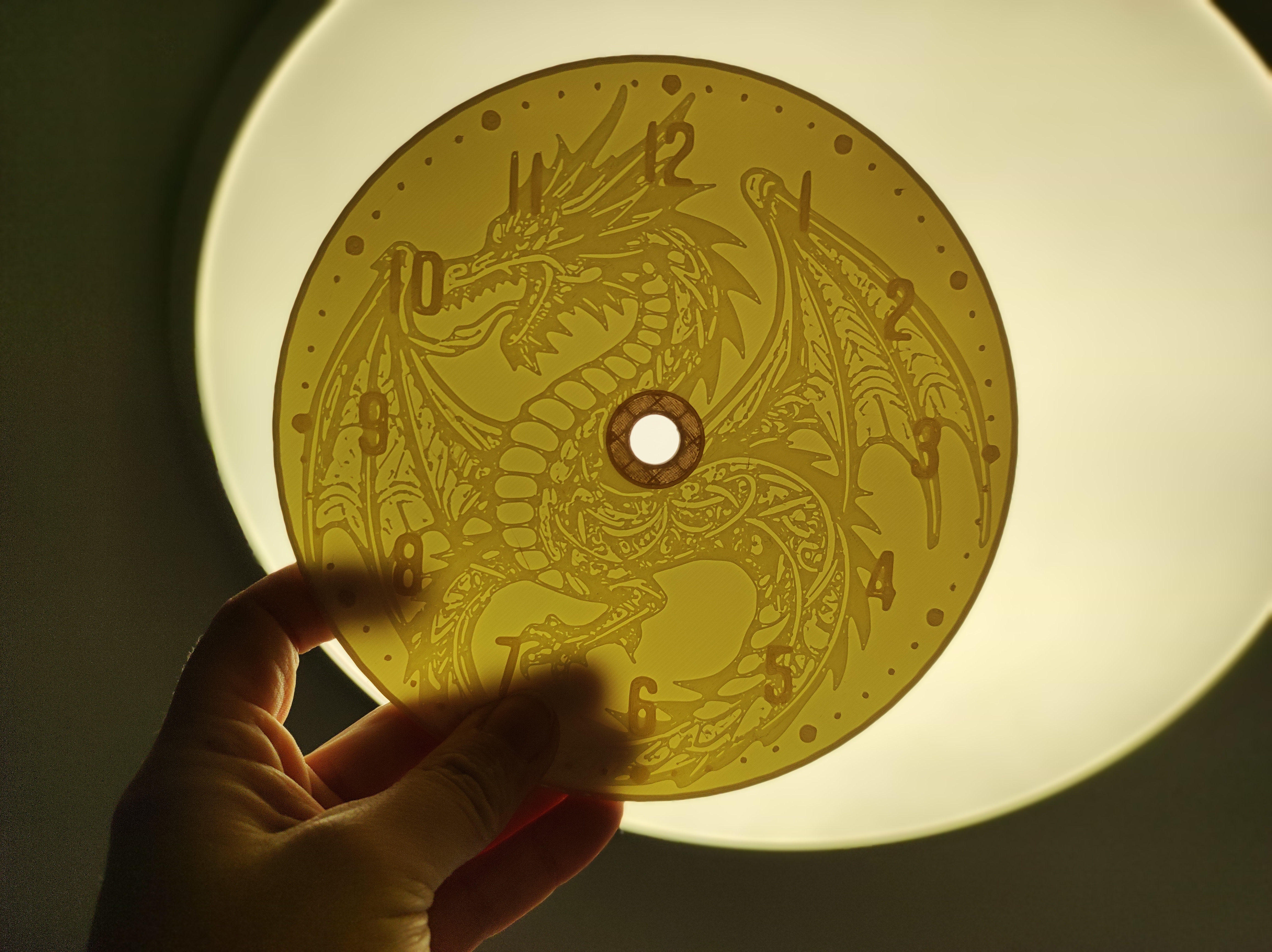 Miniatura 14 do modelo 3D Dragon clock faces (clock dials)