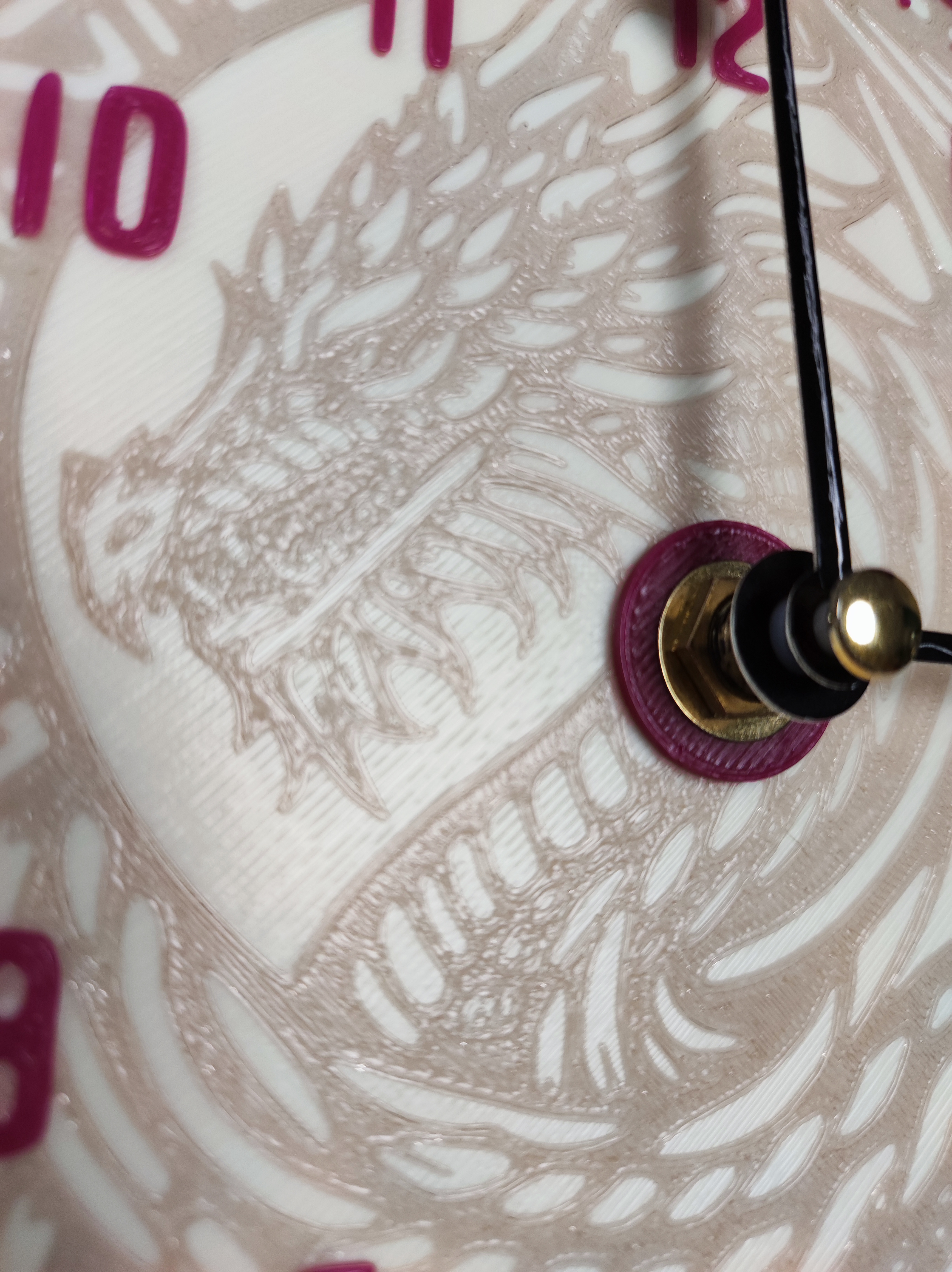Miniatura 2 do modelo 3D Dragon clock faces (clock dials)