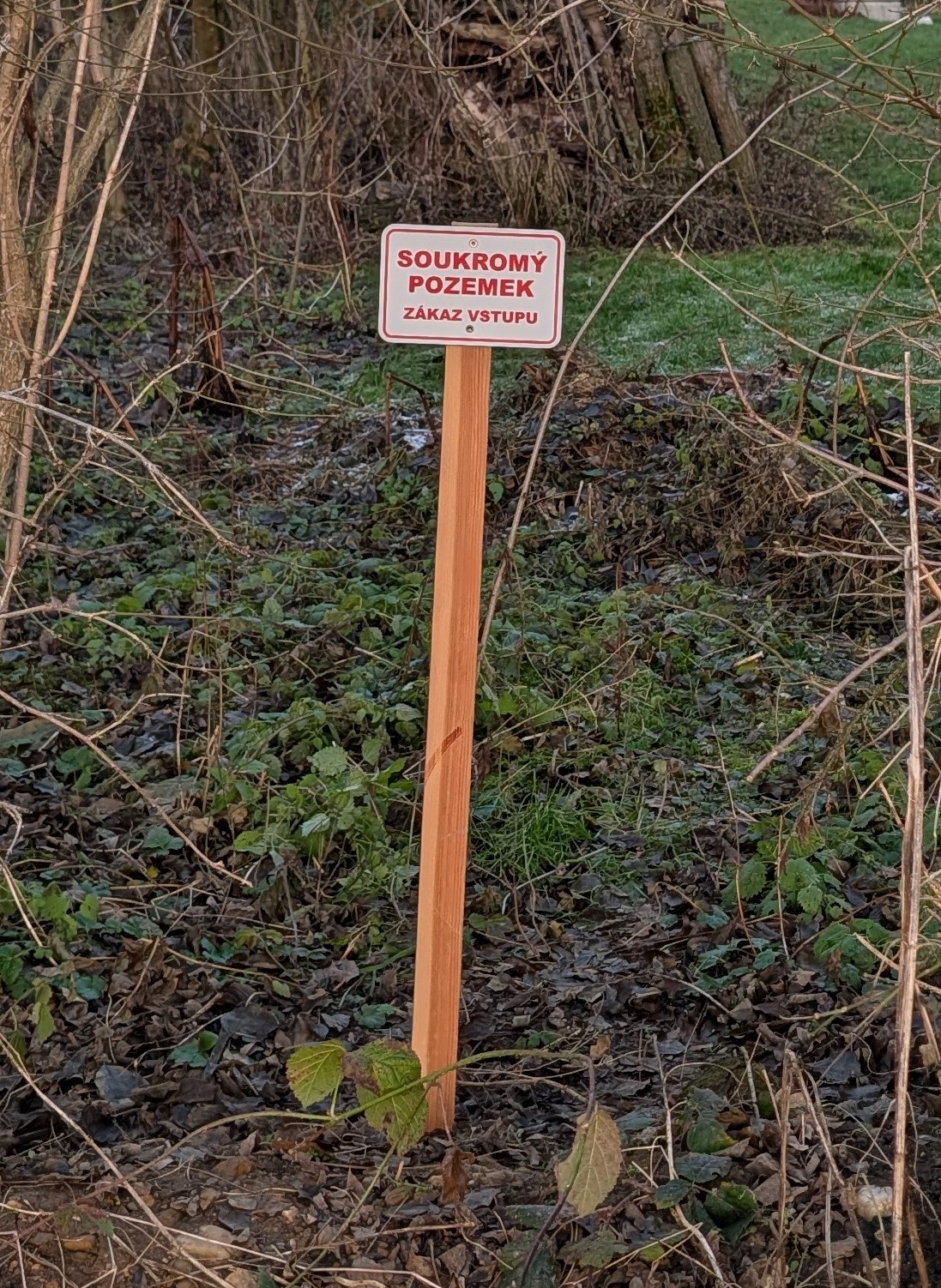 Soukromý pozemek - Zákaz vstupu