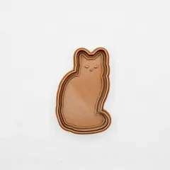 sitting cat cookie cutter / stamp