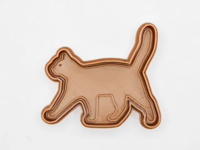 walking cat cookie cutter / stamp