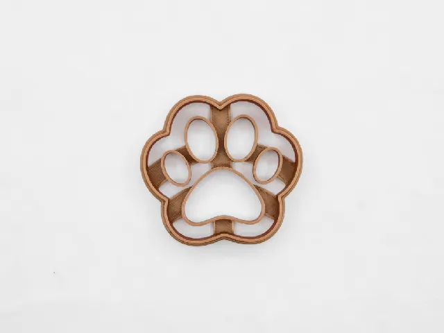 Cute cat paw cookie cutter