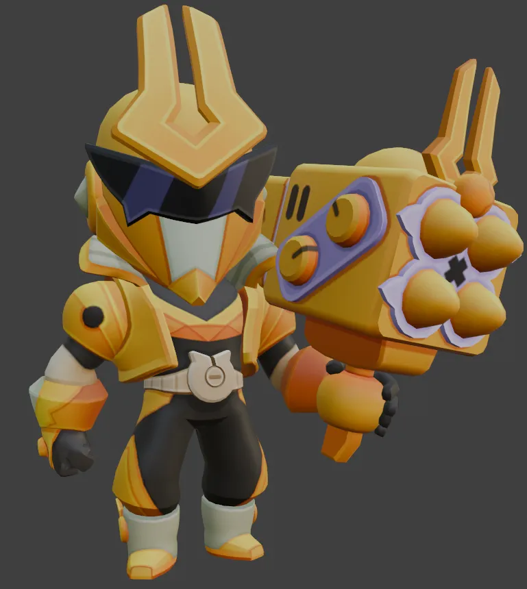 Super Ranger Brock - Brawl Stars by GoatGamez | Download free STL model ...