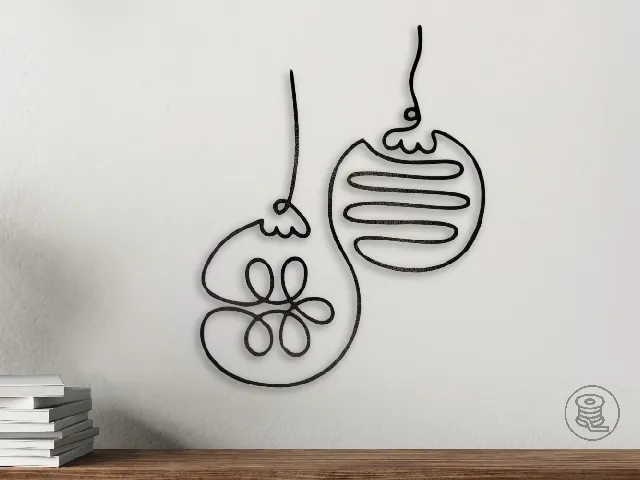 Christmas Ornaments Wall Art