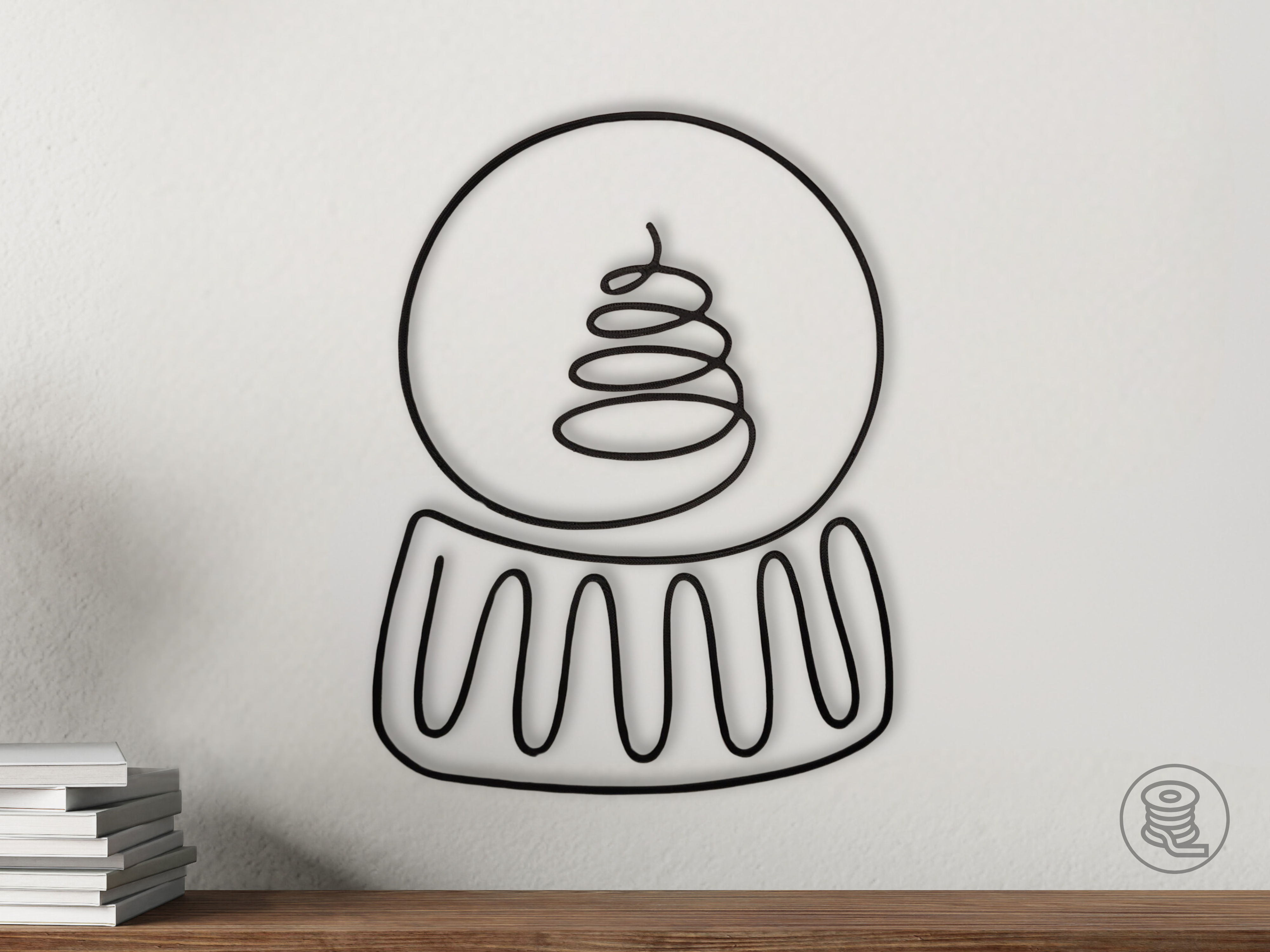 Christmas Snow Globe Wall Art