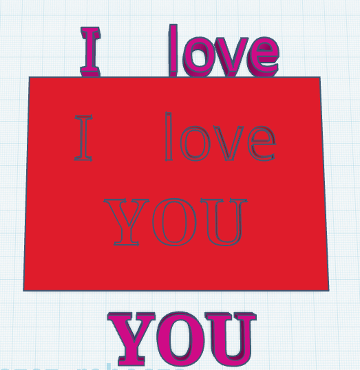 i love you - writing