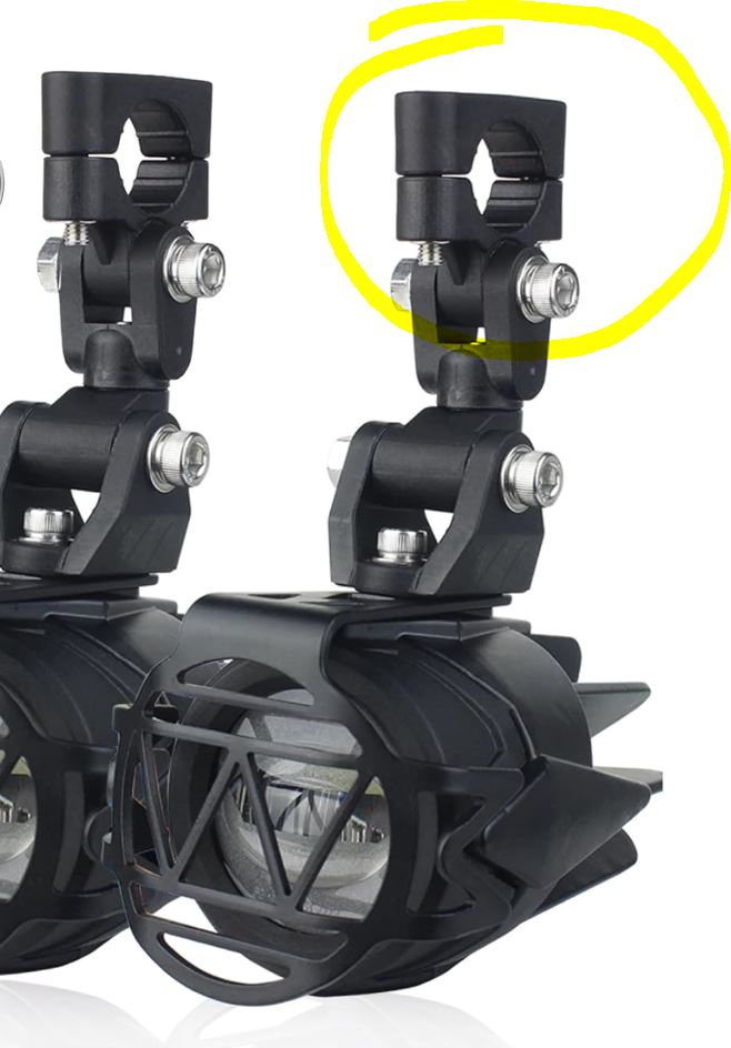 28mm bracket for cheap motorcycle lights