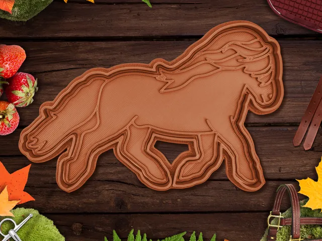 Horse Icelandic cookie cutter / stamp
