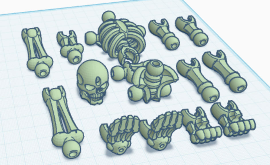 Flexi Skeleton Key Chain