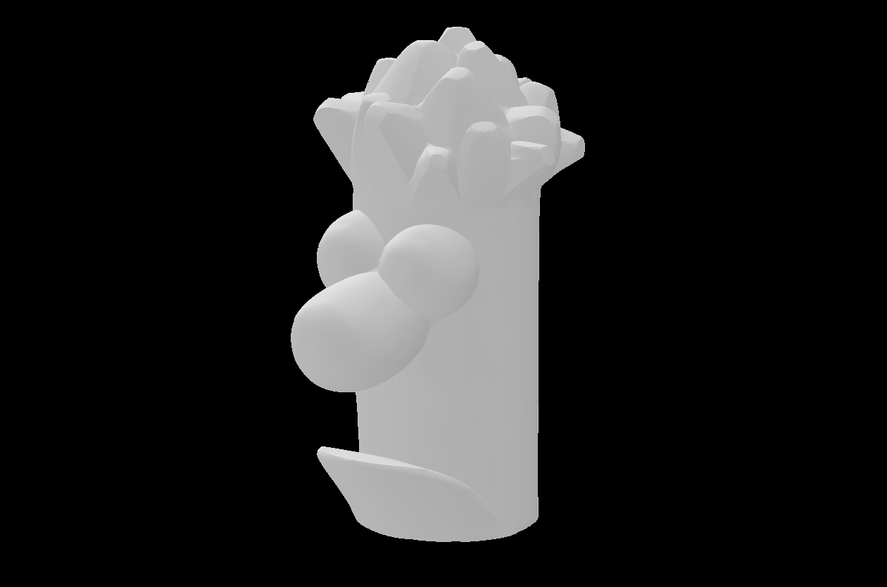 Lego Compatible (84862.dat) Minifig Head Muppet Beaker with Hair, Mouth, Nose and Eye Pattern