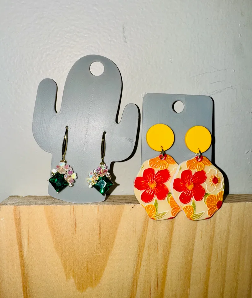 Hanging Earring Cards by PrintedMagic3D | Download free STL model ...