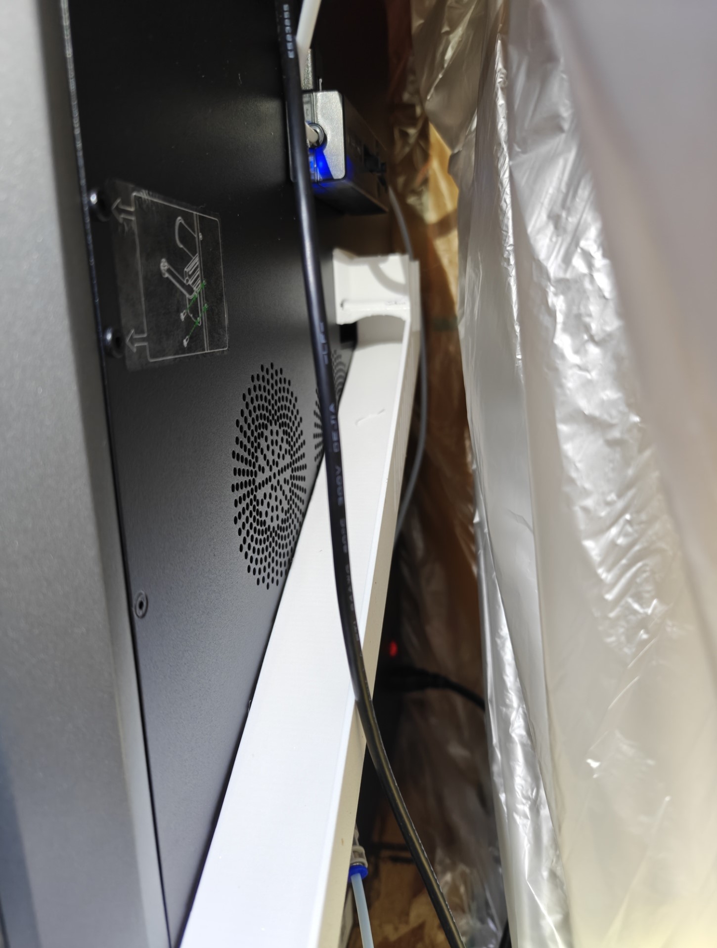 K2Plus right side Poop chute and bin