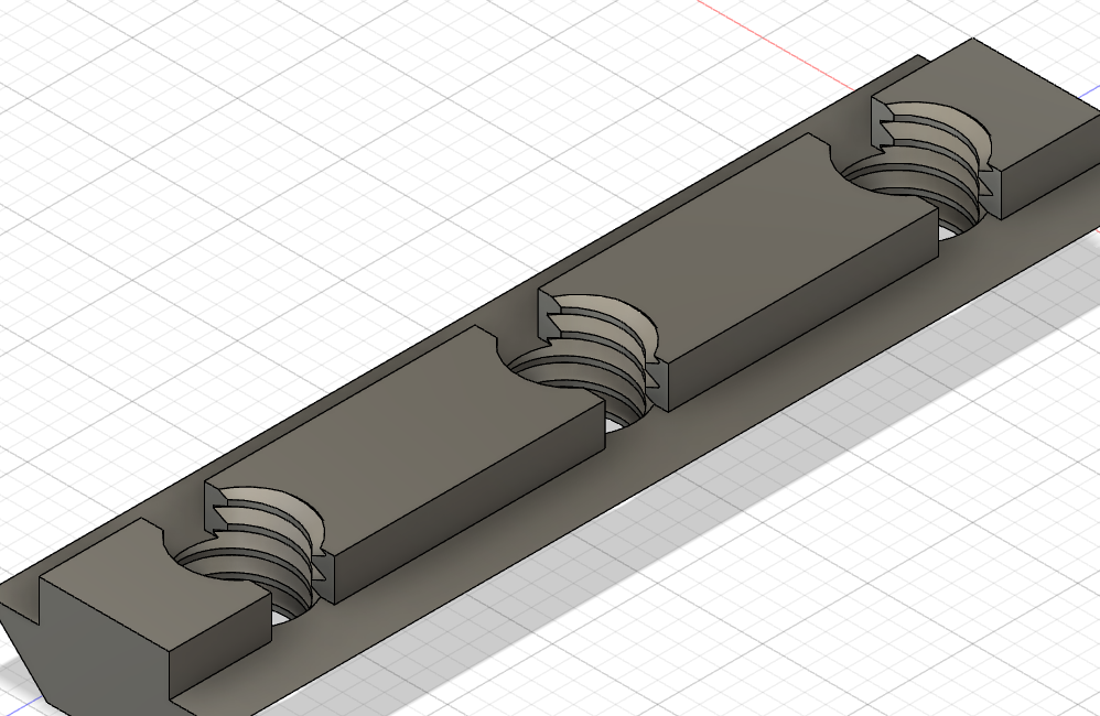 Threaded inserts for 2020 extrusion