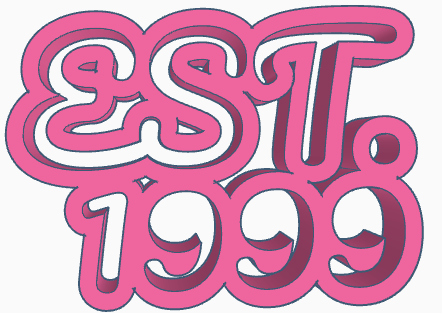 Established (est.) Year Plates - 1999