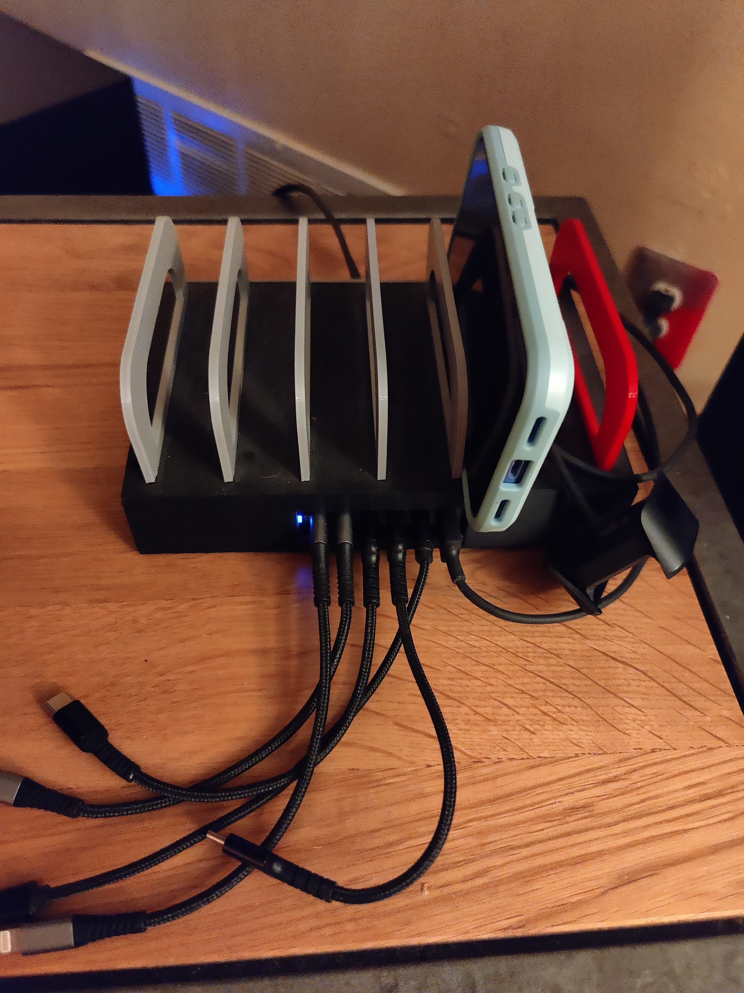 Six Slot Charging Station for use with Anker Charger (Link in description)
