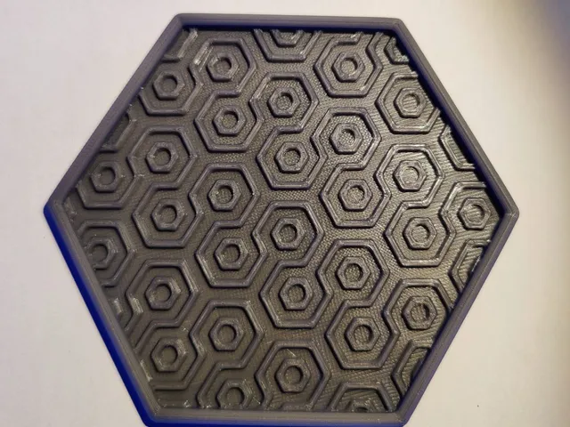 Art Deco Hexagon Coaster