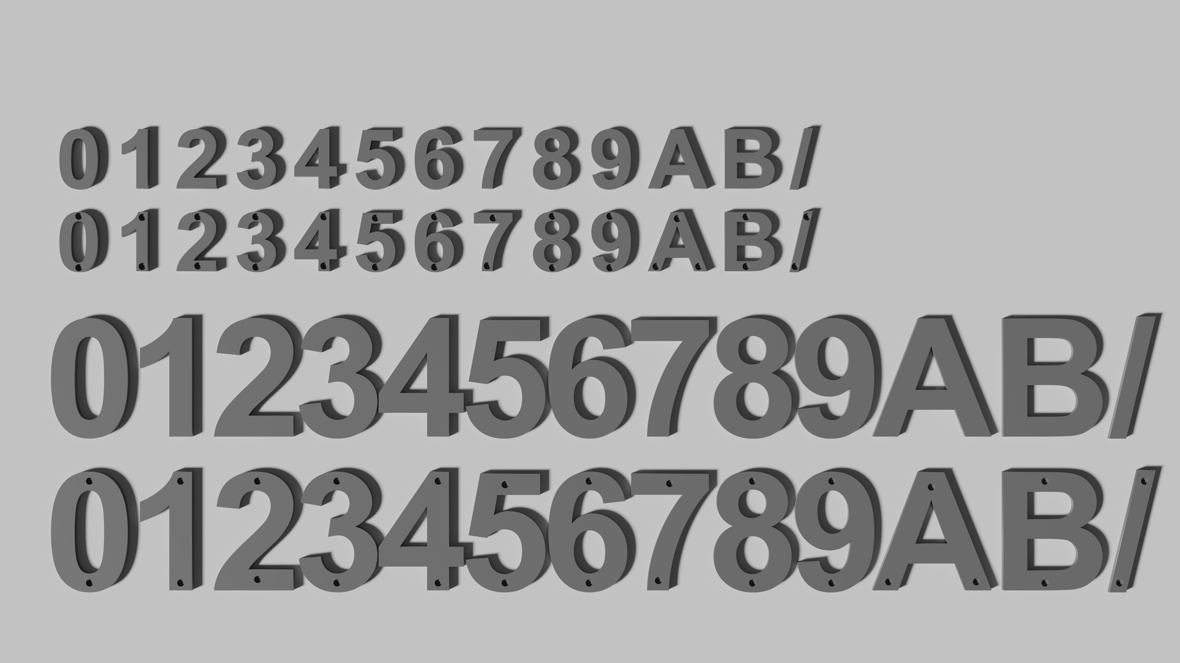 Multi-size mailbox numbers — miniatura 2