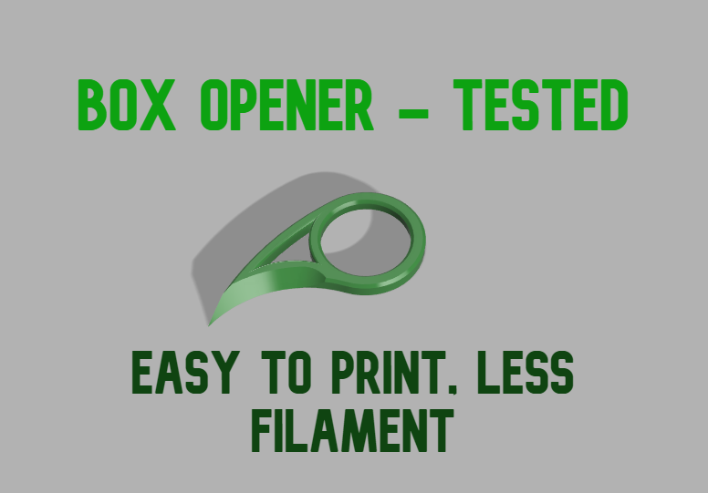 EASIER BOX OPENER - TESTED 3D model thumbnail